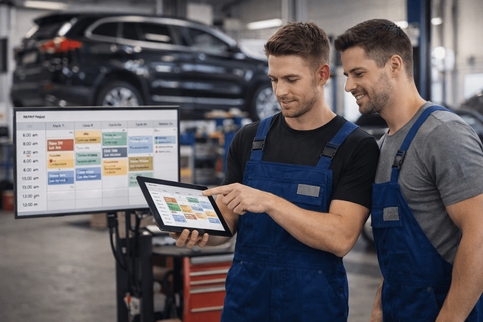 The day plan is easier to read preview for Auto service