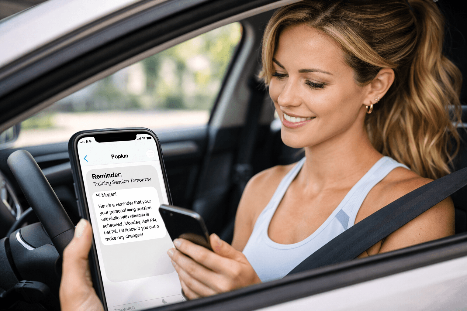 Clients get timely reminders preview for Personal trainer