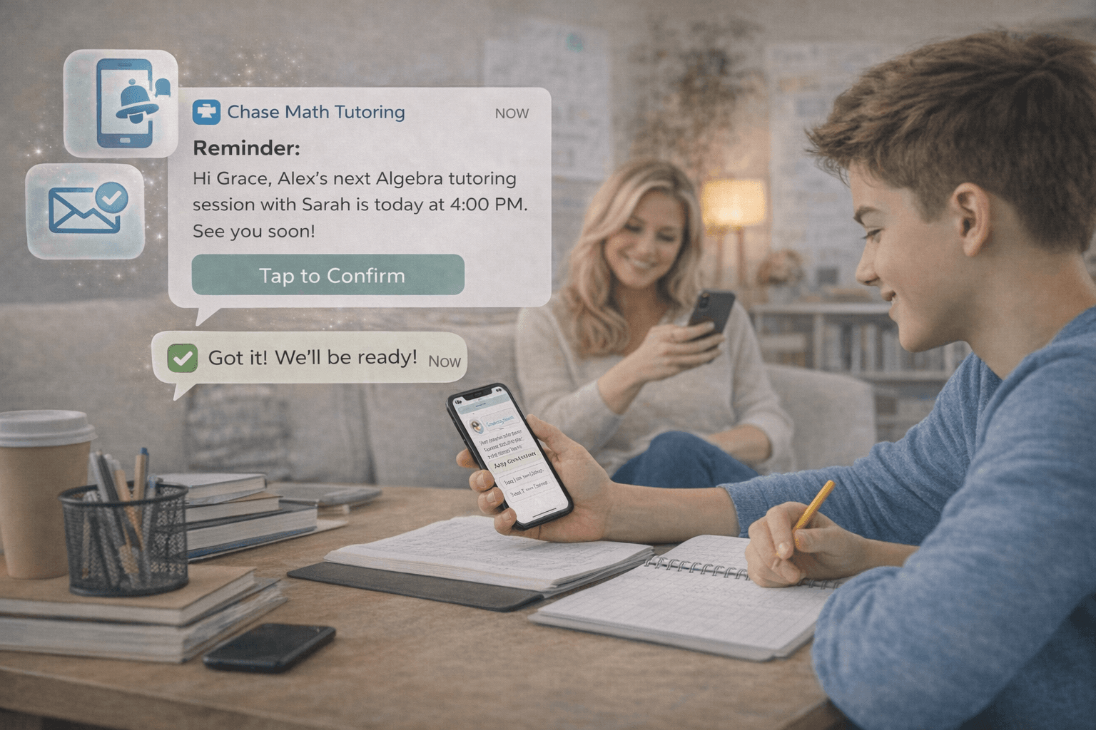 Reminder flows reduce missed lessons preview for Tutoring